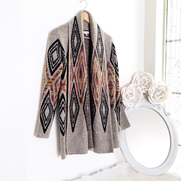 woven heart cardigan